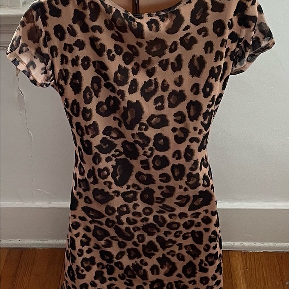 Derek Heart animal print lined round neck mini dress, size M boho Y2K summer - Picture 4 of 12